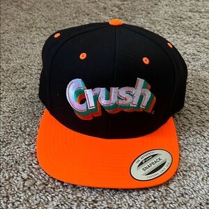 The Classic Black and Orange Snapback Hat